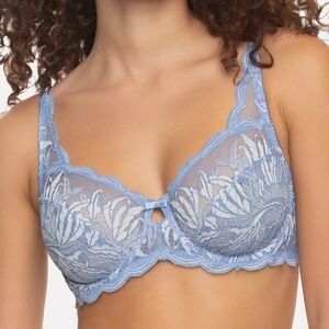 🩵PARAMOUR BY FELINA PERIDOT LACE UNLINED UNDERWIRE BRA SIZE 42DD